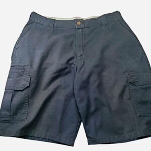 Dickies Cargo Shorts Mens Size 36 Black Relaxed Fit Casual Street Skater Y2k 90s